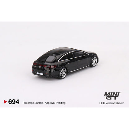 Mercedes-Benz Eqs 580 4MATIC Black (LHD) 1:64 Mini GT Model Car (MGT00694-L)