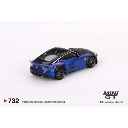 1:64 MINI GT MGT00732-R NISSAN Z LB NATION WORKS SEIRAN BLUE (RHD)