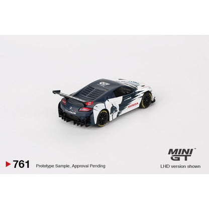 Honda NSX GT3 EVO AlphaTauri Yuki Tsunoda 2023 Red Bull Formula Nürburgring (LHD) 1:64 Mini GT Model Car (MGT00761-L)