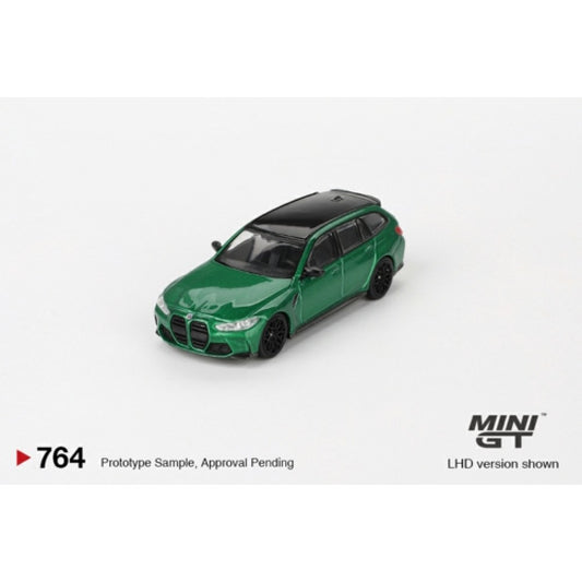 1:64 MINI GT MGT00764-L BMW M3 COMPETITION TOURING ISLE OF MAN GREEN METALLIC (LHD)