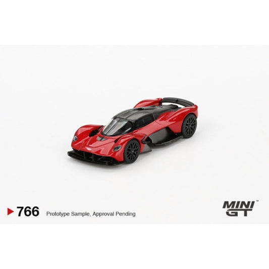 1/64 MINI GT MGT00766-L ASTON MARTIN VALKYRIE HYPER RED (LHD)