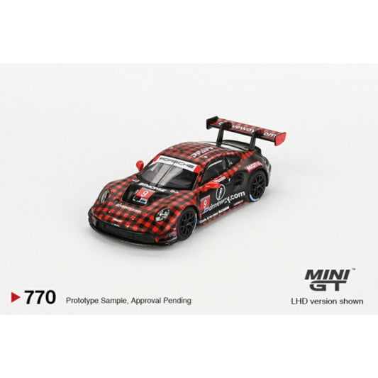 1/64 MINI GT MGT00770-L PORSCHE 911 GT3 NO.9 GTD PRO PFAFF MOTORSPORTS IMSA 2023 SEBRING 12HRS WINNER (LHD)