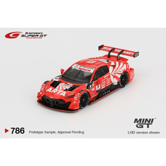 PRE ORDER STOCKS DUE OCTOBER / NOVEMBER 2025 1/64 MINI GT MGT00786-BL HONDA NSX-GT TYPE S GT500 NO.8 ARTA MUGEN NSX-GT ARTA 2023 SUPER GT SERIES/SUPER GT (LHD) BLISTER PACKAGING (JAPAN EXCLUSIVE)