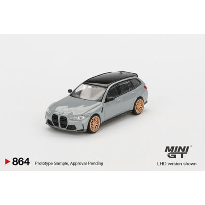 BMW M3 Competition Touring Brooklyn Grey (LHD) Blister Packaging 1:64 Mini GT Model Car (MGT00864-BL)