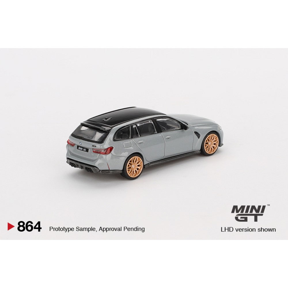 BMW M3 Competition Touring Brooklyn Grey (LHD) Blister Packaging 1:64 Mini GT Model Car (MGT00864-BL)