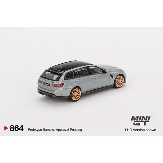 BMW M3 Competition Touring Brooklyn Grey (LHD) Blister Packaging 1:64 Mini GT Model Car (MGT00864-BL)