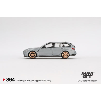 BMW M3 Competition Touring Brooklyn Grey (LHD) Blister Packaging 1:64 Mini GT Model Car (MGT00864-BL)