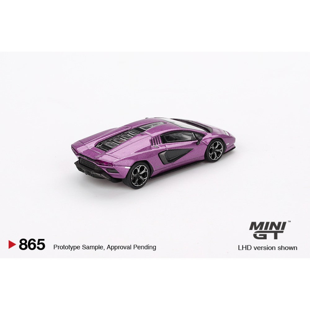 Lamborghini Countach LPI 800-4 Viola 30TH (LHD) 1:64 Mini GT Model Car (MGT00865-L)