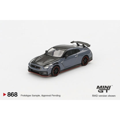 Nissan GT-R NISMO 2024 NISMO Stealth Grey (LHD) Blister Packaging 1:64 Mini GT (MGT00868-BL)
