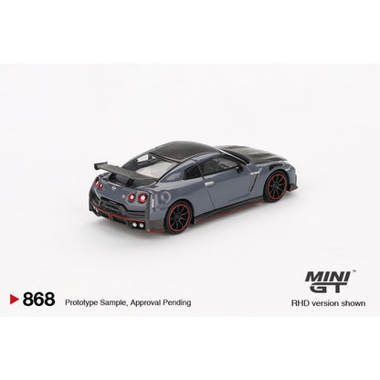 Nissan GT-R NISMO 2024 NISMO Stealth Grey (LHD) Blister Packaging 1:64 Mini GT (MGT00868-BL)