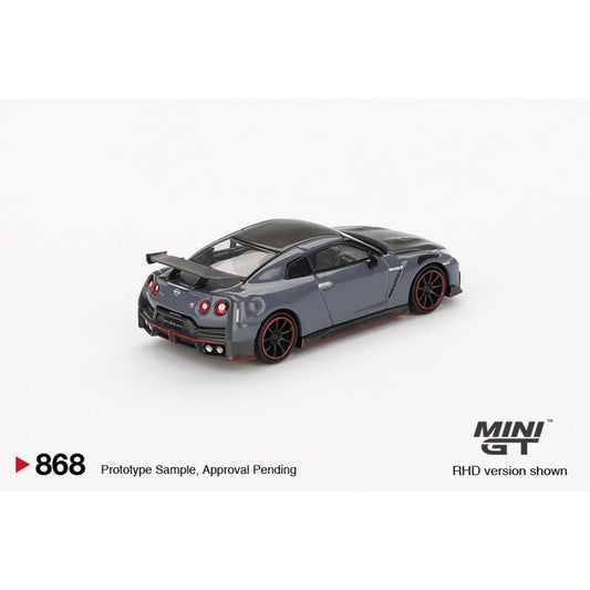Nissan GT-R NISMO 2024 NISMO Stealth Grey (LHD) 1:64 Mini GT Model Car (MGT00868-L)