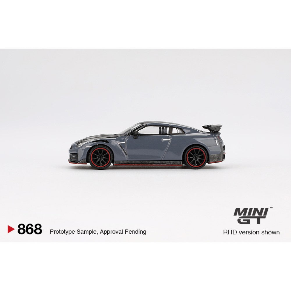 Nissan GT-R NISMO 2024 NISMO Stealth Grey (LHD) Blister Packaging 1:64 Mini GT (MGT00868-BL)