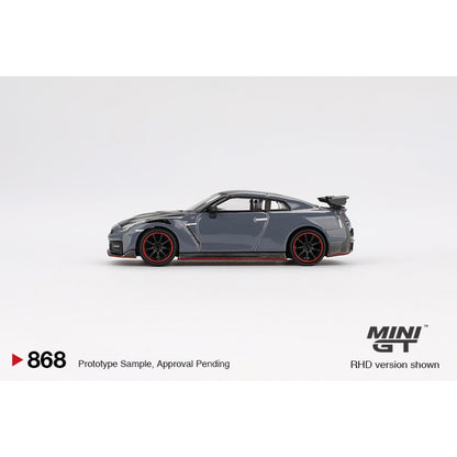 Nissan GT-R NISMO 2024 NISMO Stealth Grey (LHD) Blister Packaging 1:64 Mini GT (MGT00868-BL)