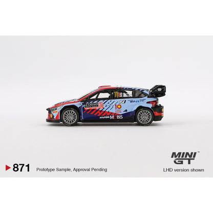 1:64 MINI GT MGT00871-BL HYUNDAI I20 N RALLY1 HYBRID NO.11 (LHD) 2024 RALLYE MONTE-CARLO WINNER (LHD) BLISTER PACKAGING