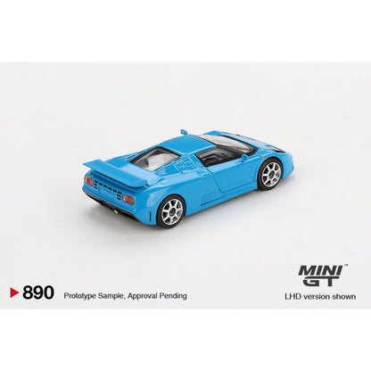 Bugatti EB110 Super Sport Blu Bugatti (LHD) 1:64 Mini GT Model Car (MGT00890-L)