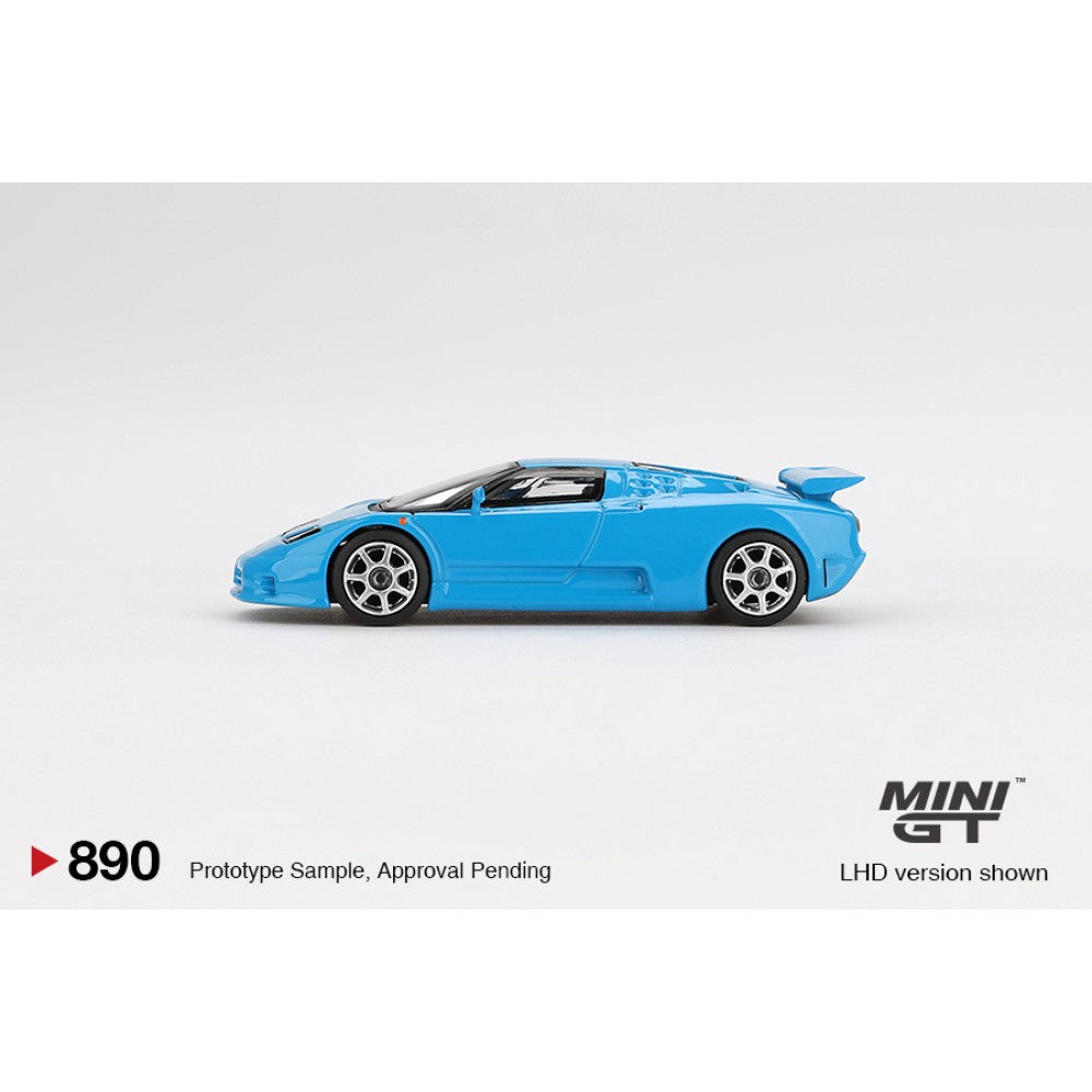Bugatti EB110 Super Sport Blu Bugatti (LHD) 1:64 Mini GT Model Car (MGT00890-L)