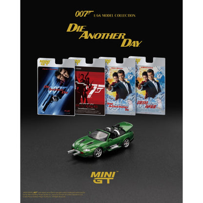 Jaguar Xkr James Bond Die Another Day (LHD) English Blister Packaging 1:64 Mini GT Model Car (MGT00908-007E)