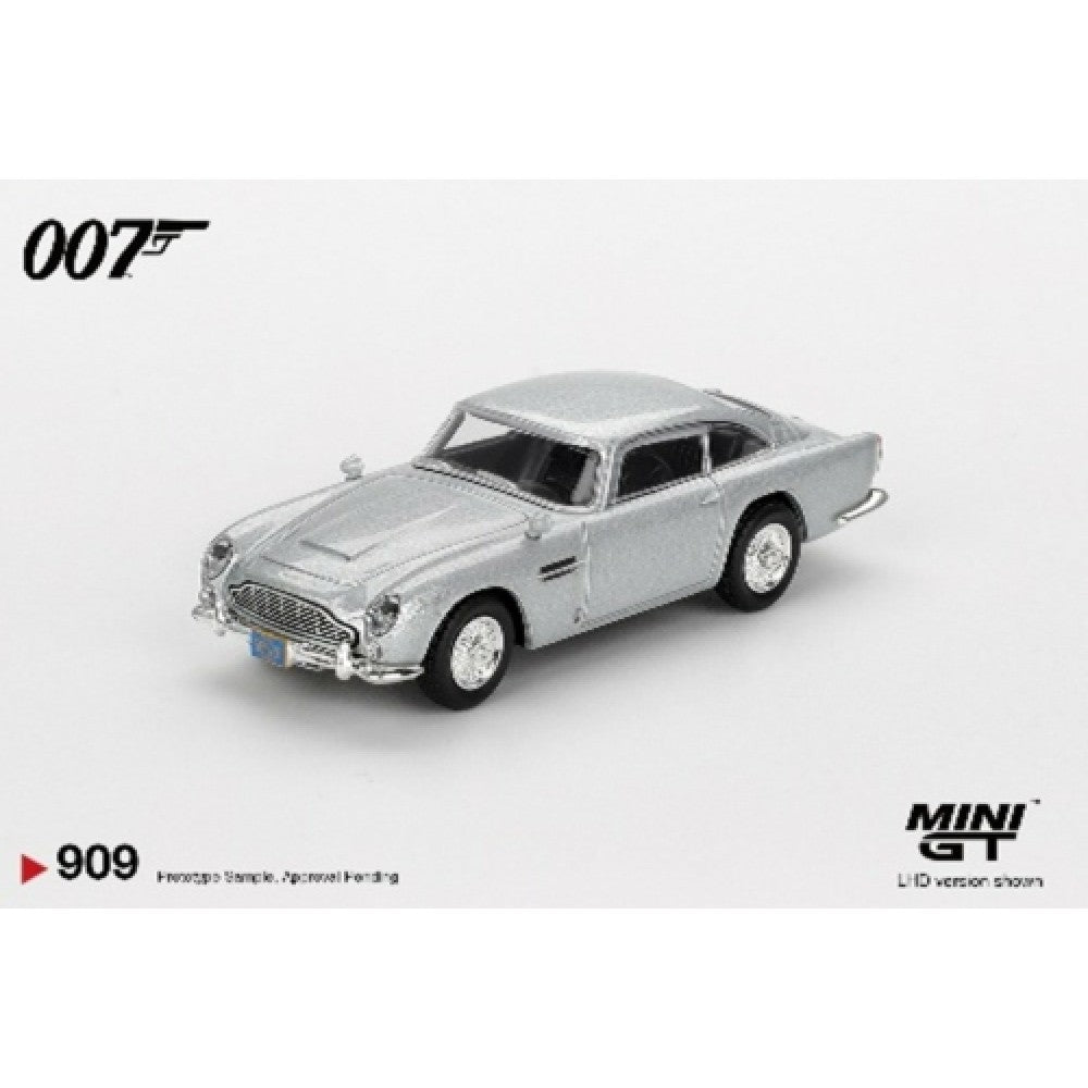 Pre-Order – Aston Martin DB5 Casino Royale (LHD) Spanish Blister Packaging 1:64 Mini GT Model Car (MGT00909-007S) Stocks Due Feb / Mar 2027