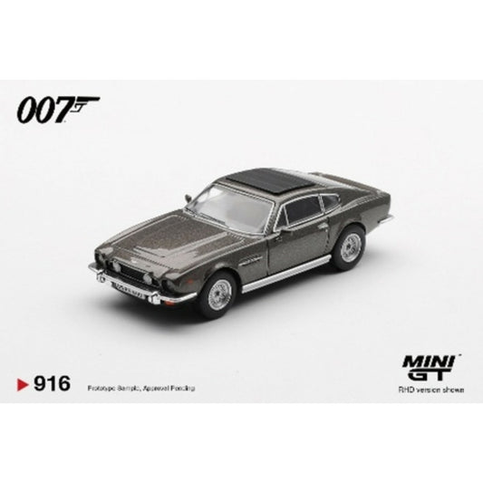 Pre-Order – Aston Martin V8 Vantage the Living Daylights Weapons Off (RHD) Spanish Blister Packaging MGT00916-007S Stocks Due Feb / Mar 2027 1:64 Mini GT Diecast Model Stocks Due Feb / Mar 2027