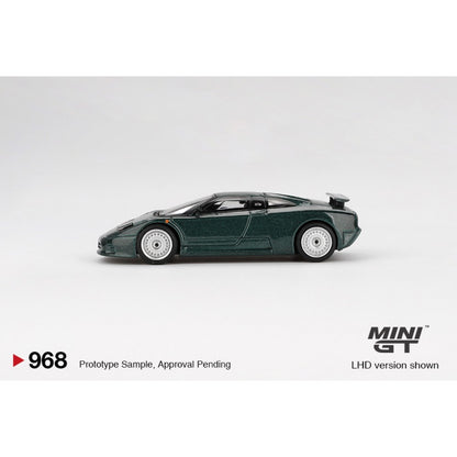 Bugatti EB110 GT Verde Scuro (LHD) Blister Packaging 1:64 Mini GT Model Car (MGT00968-BL)