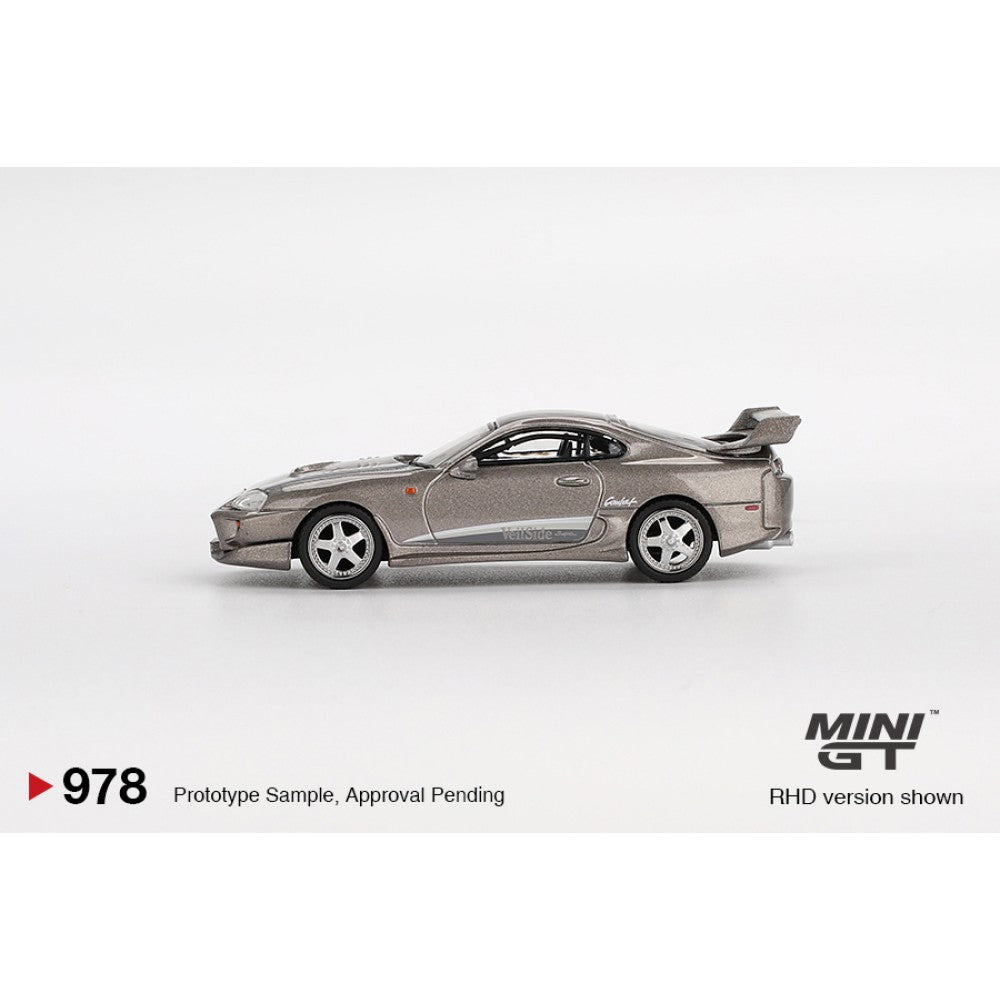 Toyota Supra VeilSide Combat V-Ii Combat Grey (LHD) Blister Packaging 1:64 Mini GT (MGT00978-BL)