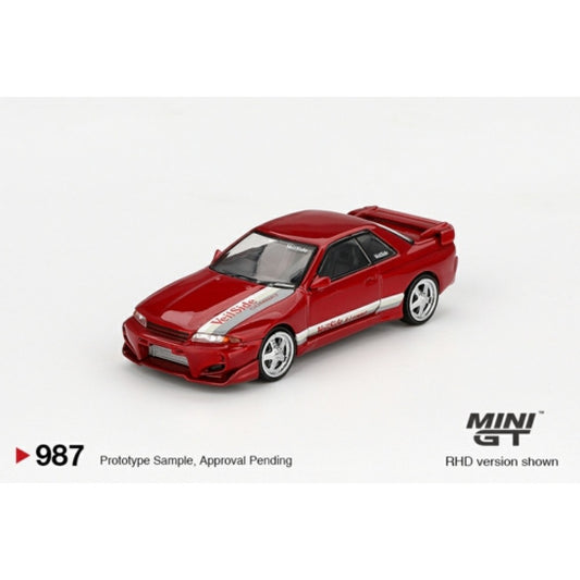 PRE ORDER STOCKS DUE NOVEMBER / DECEMBER 2025 1/64 MINI GT MGT00987-R NISSAN SKYLINE GT-R (R32) VEILSIDE COMBAT C-I GEM RED (RHD)