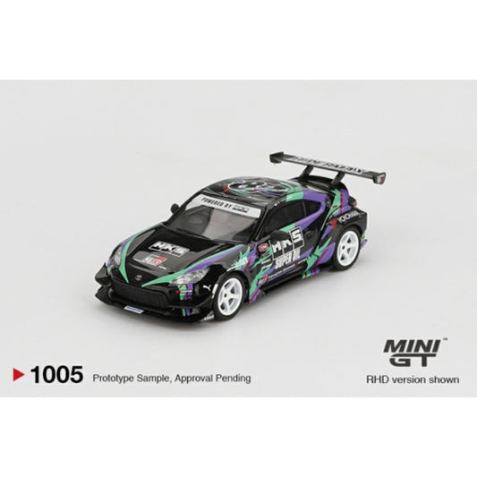 PRE ORDER STOCKS DUE NOVEMBER / DECEMBER 2025 1/64 MINI GT MGT01005-R TOYOTA GR86 HKS TYPE R 2022 TOKYO AUTO SALON (RHD)