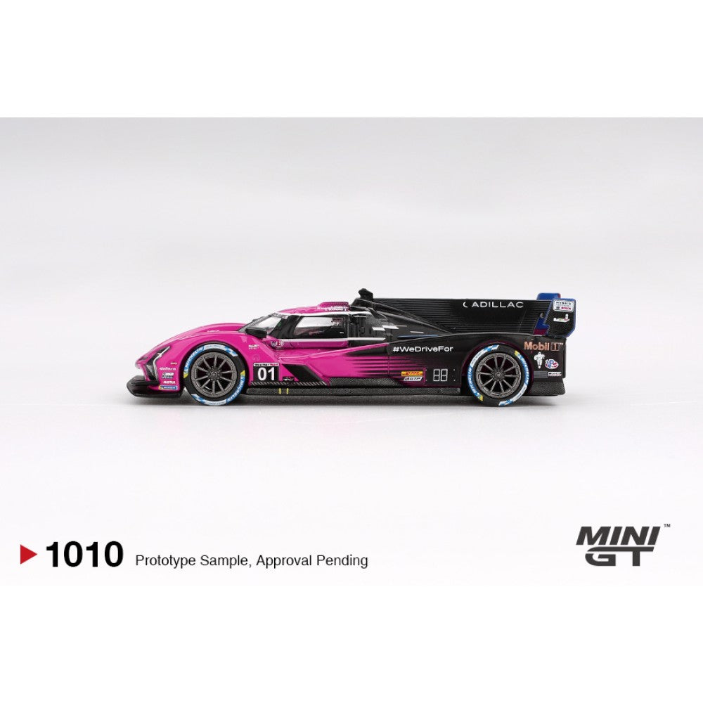 Cadillac V-Series.R No.01 Cadillac Racing 2024 IMSA Petit Le Mans 1:64 Mini GT Model Car (MGT01010-L)