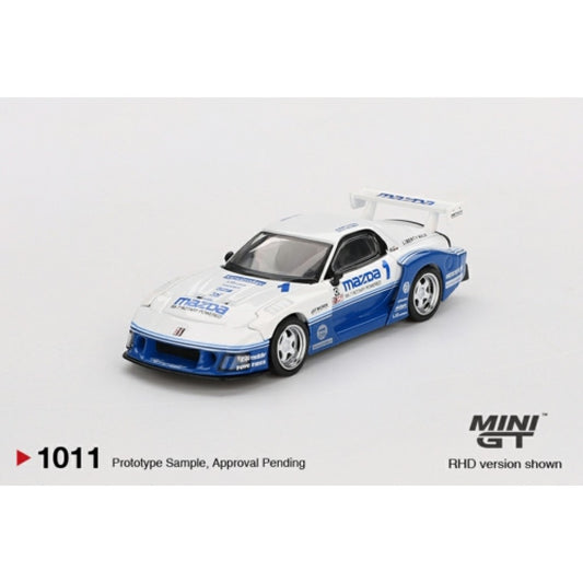 PRE ORDER STOCKS DUE NOVEMBER / DECEMBER 2025 1/64 MINI GT MGT01011-R MAZDA RX-7 LB-SILHOUETTE IMSA (RHD)