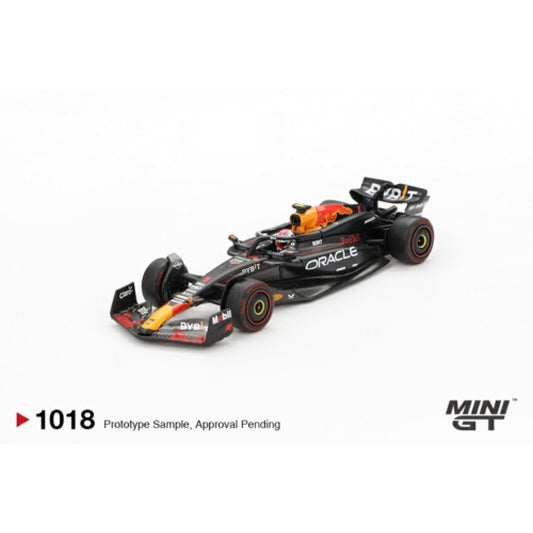 PRE ORDER STOCKS DUE NOVEMBER / DECEMBER 2025 1/64 MINI GT MGT01018-BL ORACLE RED BULL RACING RB20 NO.1 MAX VERSTAPPEN 2024 F1 2024 BAHRAIN GP WINNER BLISTER PACKAGING