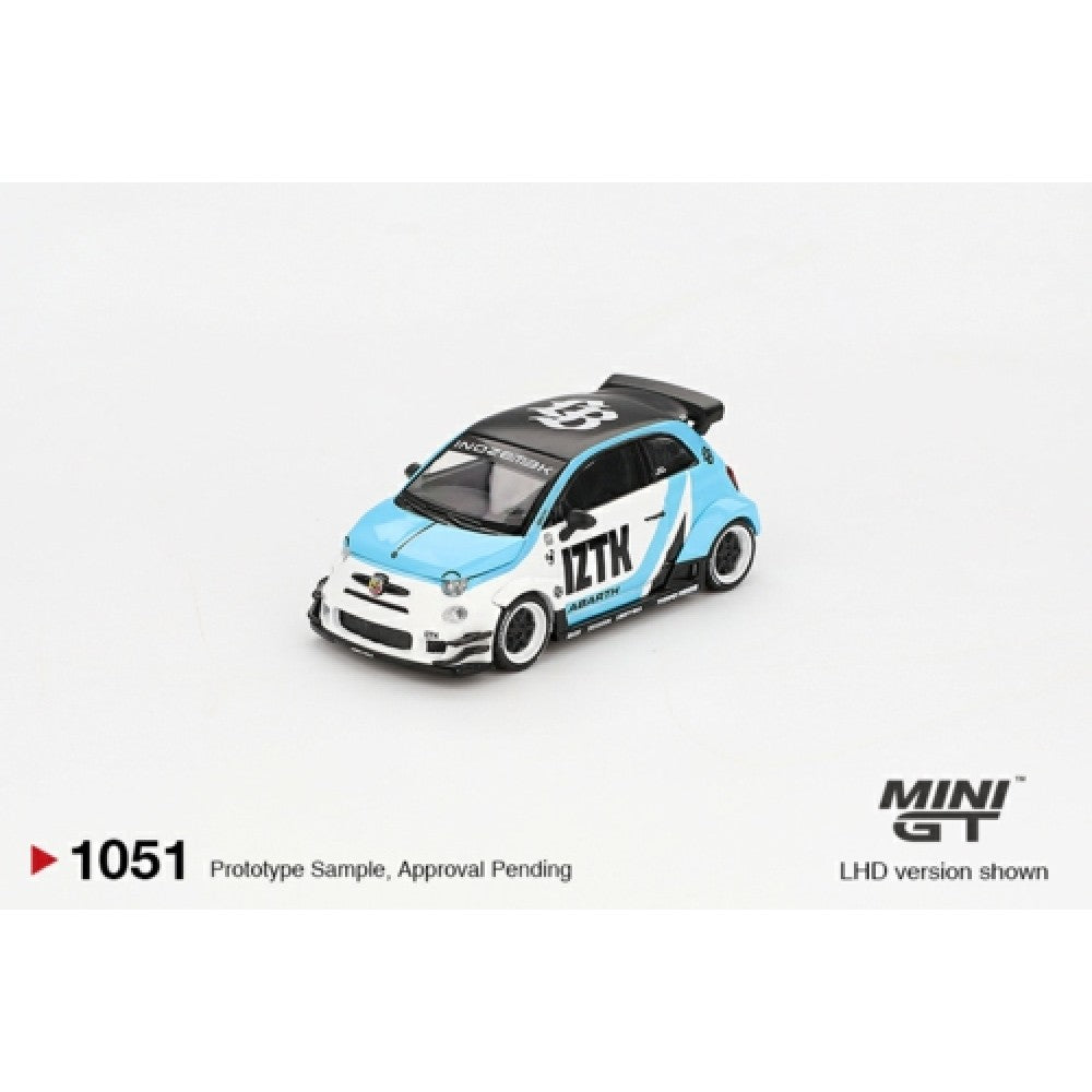 PRE ORDER STOCKS DUE DECEMBER 2025 / JANUARY 2026 1/64 MINI GT MGT01051-L ABARTH 595 LB-WORKS X ABAS WORKS IZTK (LHD)