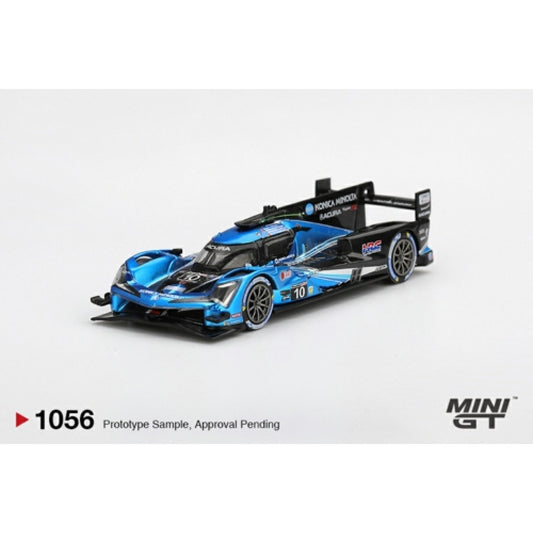 PRE ORDER STOCKS DUE NOVEMBER / DECEMBER 2025 1:64 MINI GT MGT01056-BL ACURA ARX-06 GTP NO.10 WAYNE TAYLOR RACING WITH ANDRETTI 2024 IMSA DAYTONA 24 HRS BLISTER PACKAGING