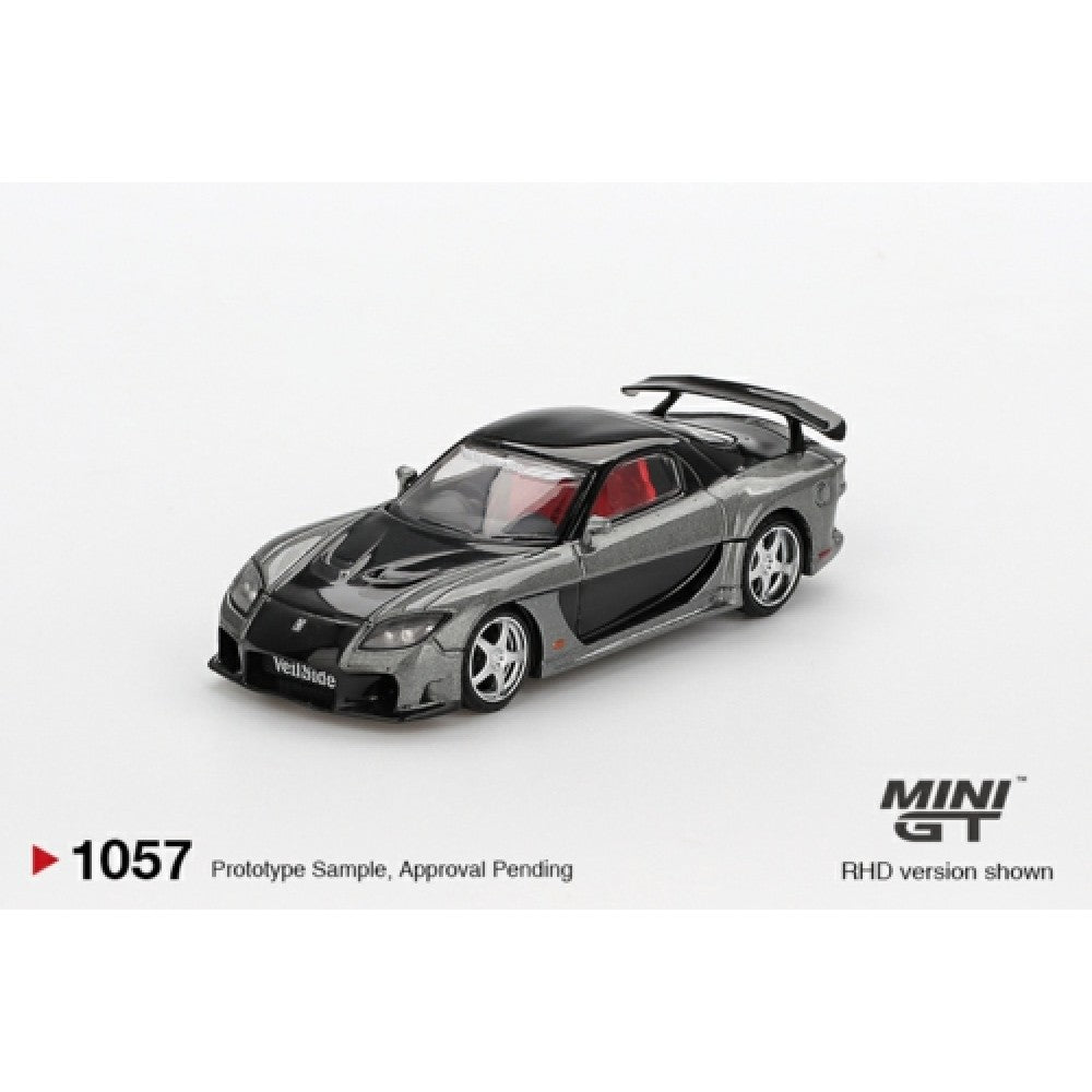 PRE ORDER STOCKS DUE DECEMBER 2025 / JANUARY 2026 1:64 MINI GT MGT01057-R MAZDA RX-7 VEILSIDE FORTUNE GREY (RHD)