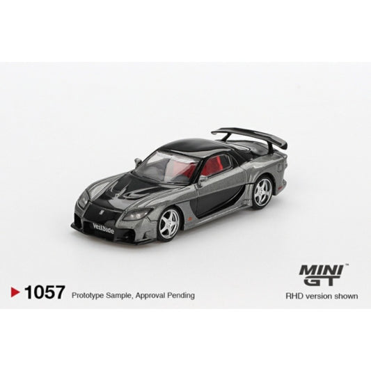 PRE ORDER STOCKS DUE DECEMBER 2025 / JANUARY 2026 1:64 MINI GT MGT01057-L MAZDA RX-7 VEILSIDE FORTUNE GREY (LHD)