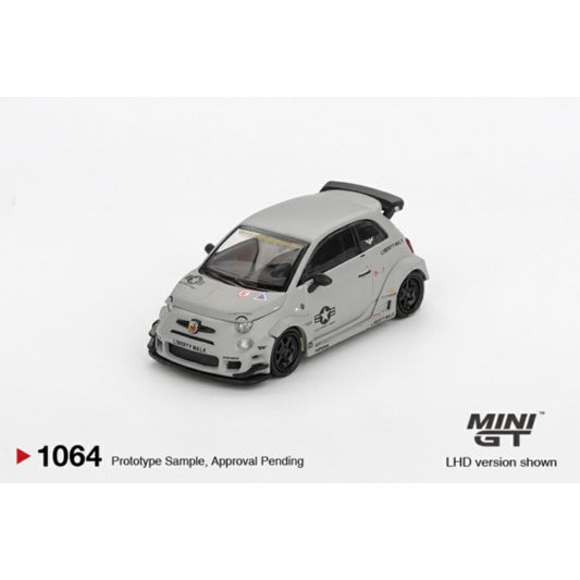 PRE ORDER STOCKS DUE DECEMBER 2025 / JANUARY 2026 1:64 MINI GT MGT01064-L ABARTH 595 LB-WORKS X ABAS WORKS FIGHTERS (LHD)