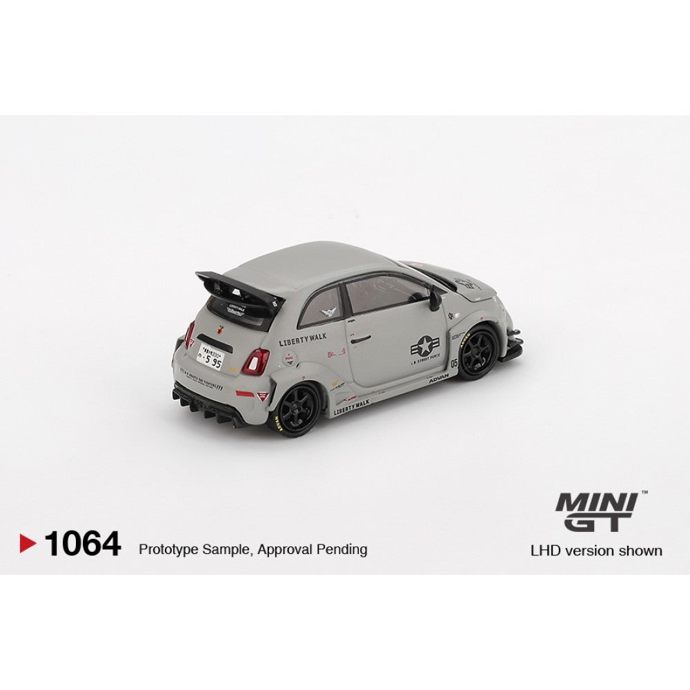 Abarth 595 LB-Works x Abas Works Fighters (LHD) Blister Packaging 1:64 Mini GT Model Car (MGT01064-BL)