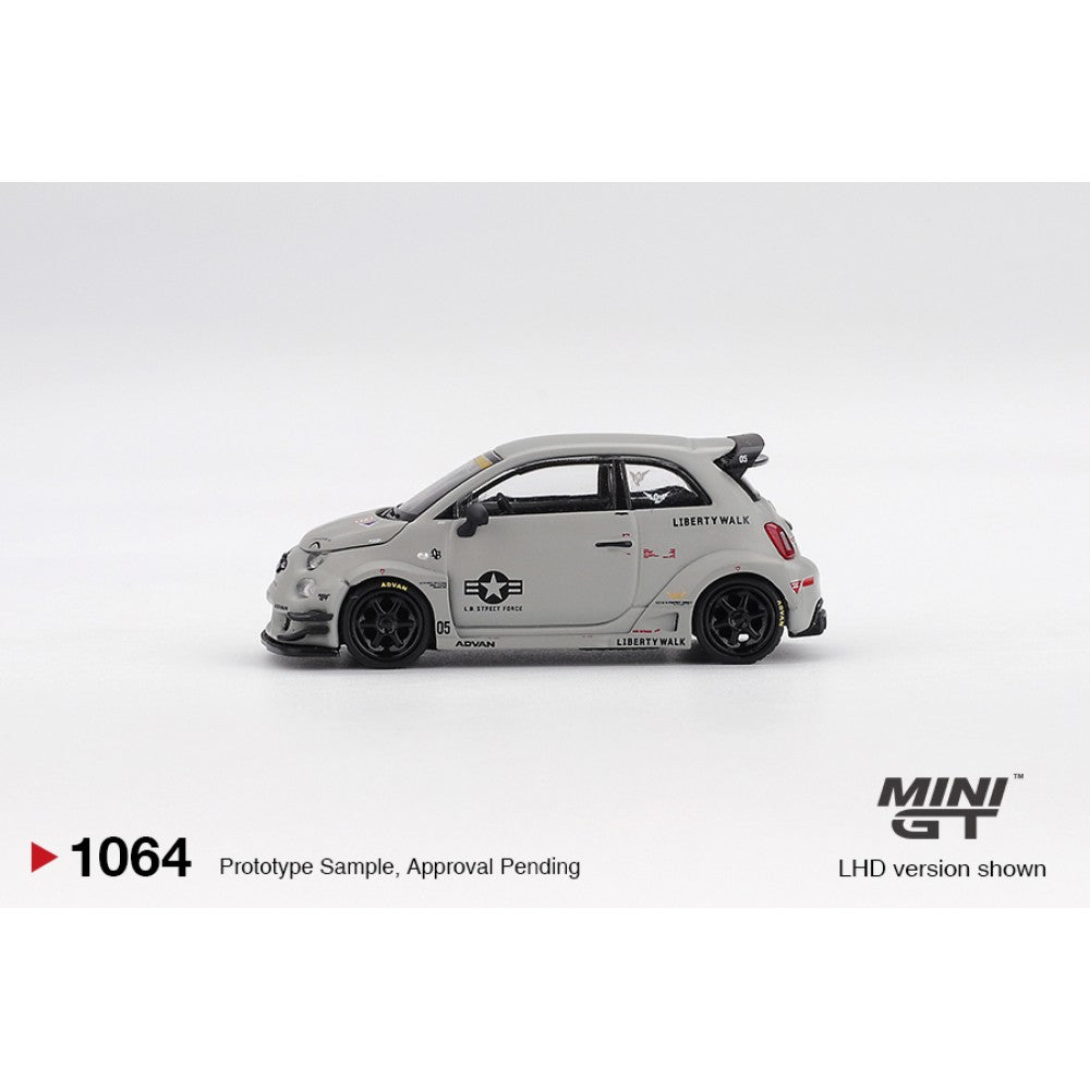 Abarth 595 LB-Works x Abas Works Fighters (LHD) Blister Packaging 1:64 Mini GT Model Car (MGT01064-BL)