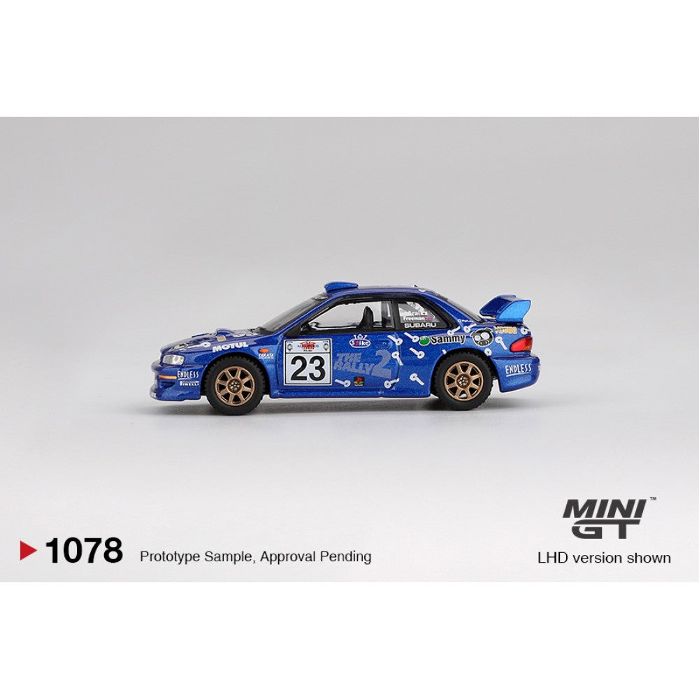 Subaru Impreza WRC99 No.23 2000 Acropolis Rally (LHD) Blister Packaging 1:64 Mini GT Model Car (MGT01078-BL)