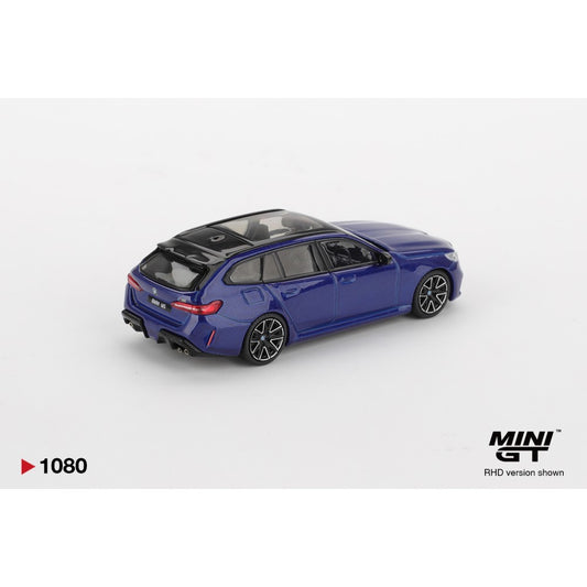 BMW M5 Touring (G99) Marina Bay Blue Metallic (LHD) Blister Packaging 1:64 Mini GT Model Car (MGT01080-BL)