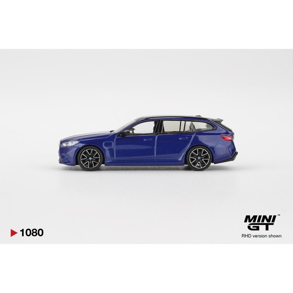 BMW M5 Touring (G99) Marina Bay Blue Metallic (LHD) Blister Packaging 1:64 Mini GT Model Car (MGT01080-BL)