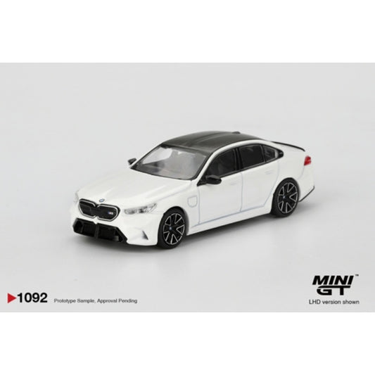 Pre-Order - 1:64 MINI GT BMW M5 Alpine White (Lhd) Blister Packaging MGT01092-BL Stocks Due Jun / Jul 2026