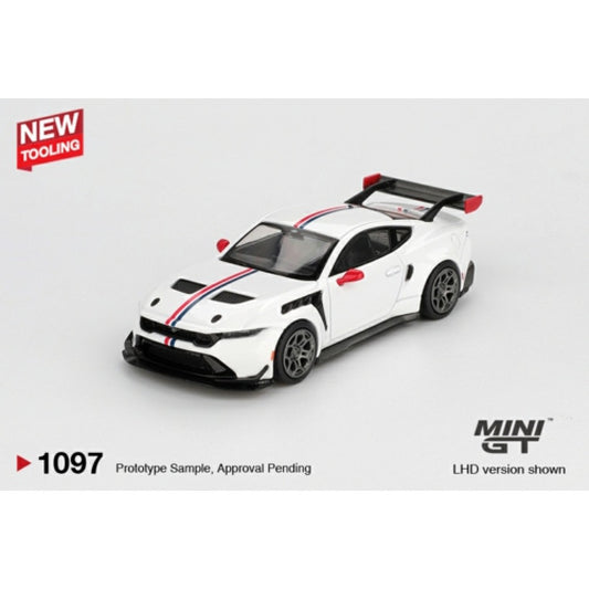 PRE ORDER STOCKS DUE MARCH / APRIL 2026 1:64 MINI GT MGT01097-L FORD MUSTANG GTD SPIRIT OF AMERICA (LHD) NEW TOOLING