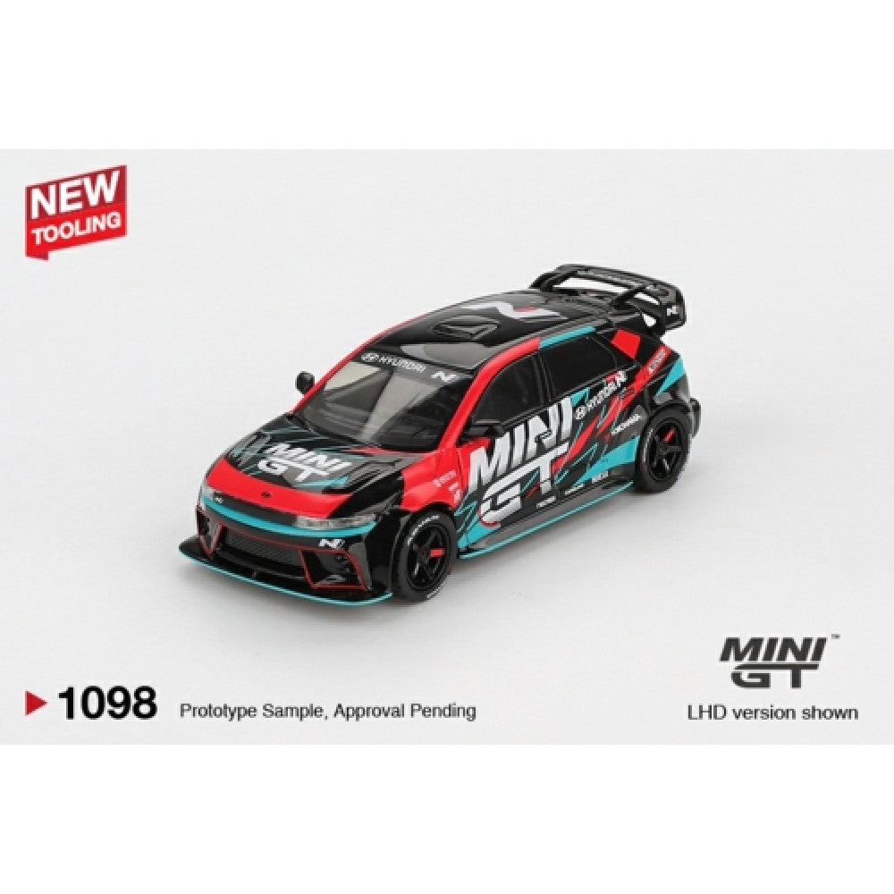Hyundai Ioniq 5n Mini GT RS-01T 2025 Tokyo Auto Salon (LHD) New Tooling MGT01098-L 1:64 Mini GT Diecast Model