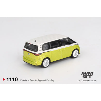 Volkswagen ID.Buzz Candy White / Pomelo Yellow (RHD) 1:64 Mini GT Model Car (MGT01110-R)