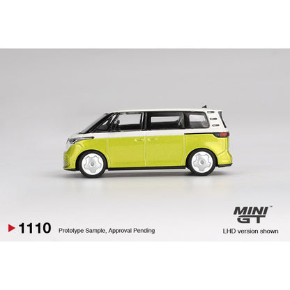 Volkswagen ID.Buzz Candy White / Pomelo Yellow (RHD) 1:64 Mini GT Model Car (MGT01110-R)