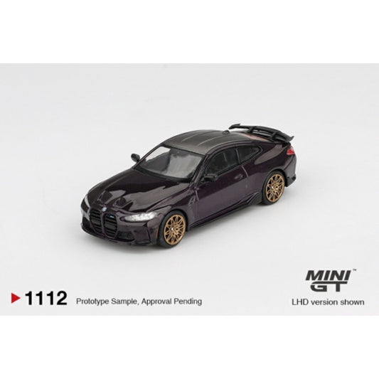 Pre-Order – 1:64 MINI GT BMW M4 M-Performance (G82) Daytona Violet (RHD) – MGT01112-R (Due Jan/Feb 2026)