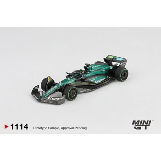 Pre-Order – 1:64 MINI GT Aston Martin AMR24 No.18 Lance Stroll – 2024 F1 Canadian GP (MGT01114-L, Stocks Due Jan/Feb 2026)