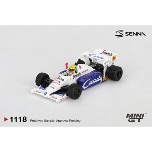 PRE ORDER STOCKS DUE FEBRUARY / MARCH 2026 1/64 MINI GT MGT01118-BL TOLEMAN TG184 NO.19 AYRTON SENNA 1984 MONACO GRAND PRIX 2ND PLACE - BLISTER PACKAGING