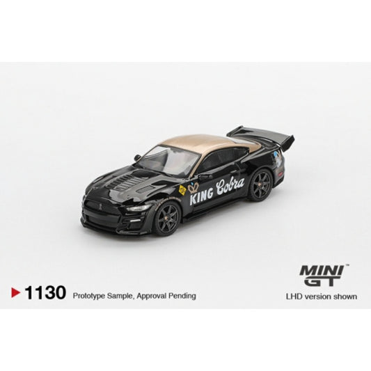 PRE ORDER STOCKS DUE FEBRUARY / MARCH 2026 1:64 MINI GT MGT01130-L SHELBY GT500 DRAGON SNAKE CONCEPT BLACK/GOLD (LHD)