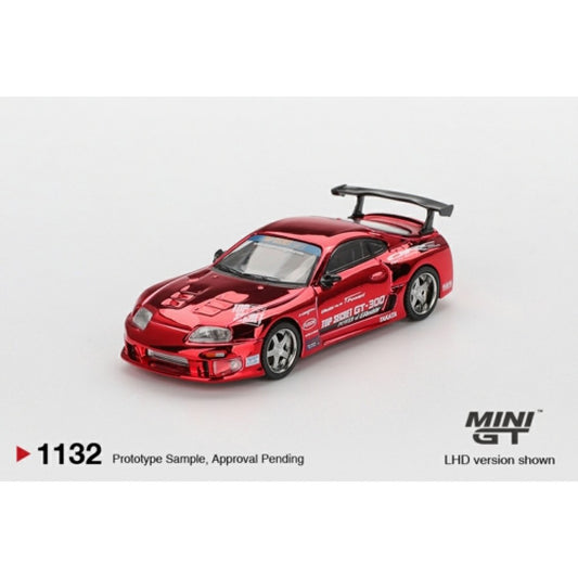 PRE ORDER STOCKS DUE FEBRUARY / MARCH 2026 1:64 MINI GT MGT01132-L TOYOTA SUPRE (A80) TOP SECRET GT-300 TOP SECRET RED CHROME (LHD)